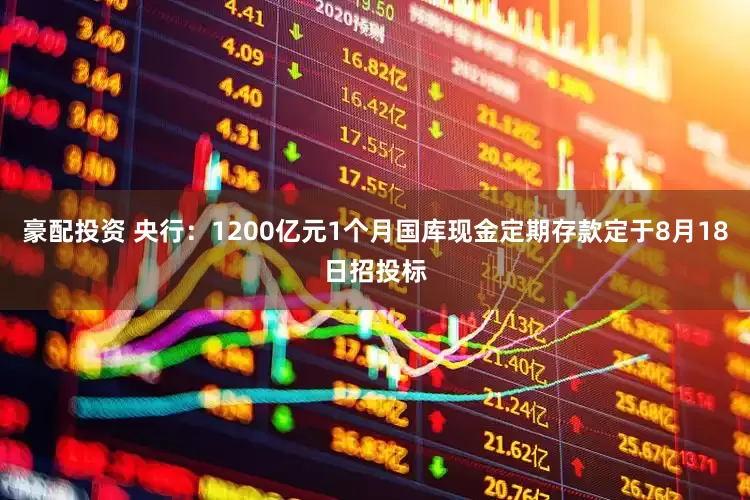 豪配投资 央行：1200亿元1个月国库现金定期存款定于8月18日招投标