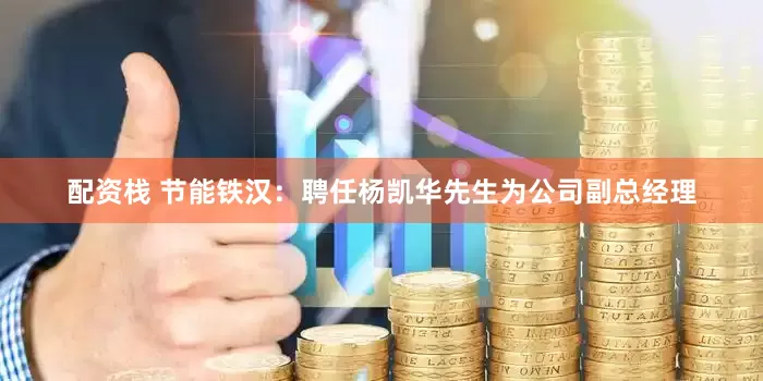 配资栈 节能铁汉：聘任杨凯华先生为公司副总经理